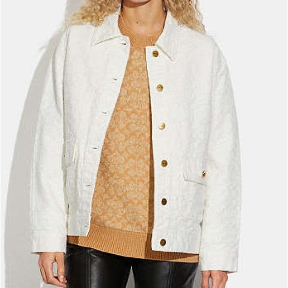 🔥🔥🔥 COACH TOP RATED Signature Denim Jacket SIZE XS🔥🔥🔥 - Picture 3 of 11